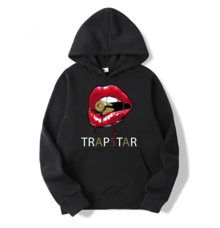 New Trapstar Red Lips Hoodie