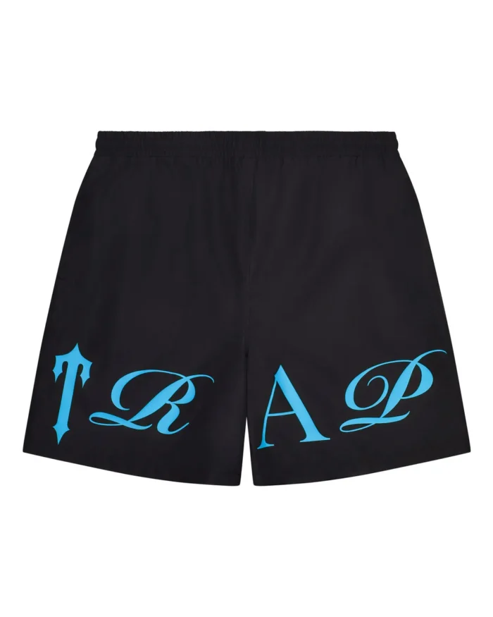 Script Shell Shorts – Black/Blue